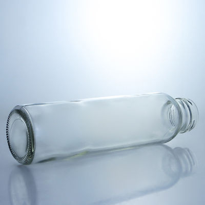 250 ml 320 ml 500 ml 750 ml 1 L de Jugo de Leche y Agua de Vidrio Claros Botella con tapa de tornillo con logotipo personalizado