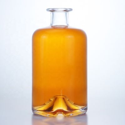 70cl 75cl botellas de vidrio transparente de diseño personalizado para tequila vodka whisky en Shandong
