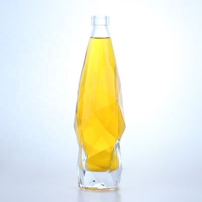 Botellas de licor de vidrio de 750 ml con tapa de aluminio y vidrio de sílex La opción más popular