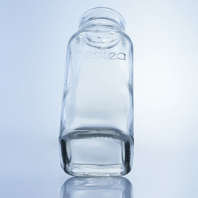 Botella de jugo de vidrio cuadrada de 280ml 350ml 500ml con logotipo personalizado
