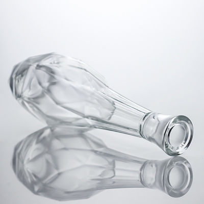 Botella única de vidrio de sílex con tapa de corcho para whisky vodka tequila gin ron