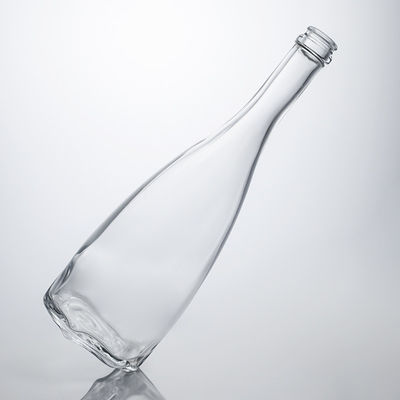 Botella de alcohol de cristal de corcho sellado para whisky vodka tequila gin ron