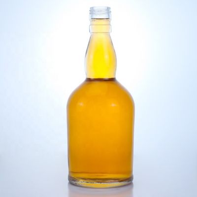 Botella de vidrio de corcho tipo tapa 70cl 75cl botella de diseño clásico para Shandong forma redonda