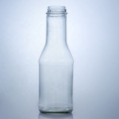 Botella de cristal de sílex para jugo de leche ensalada salsa de chile ketchup 300 ml 500 ml 700 ml