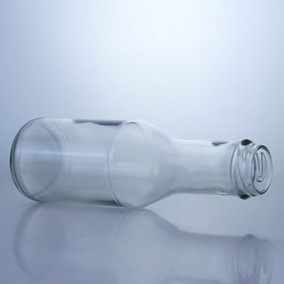 Botella de cristal de sílex para jugo de leche ensalada salsa de chile ketchup 300 ml 500 ml 700 ml