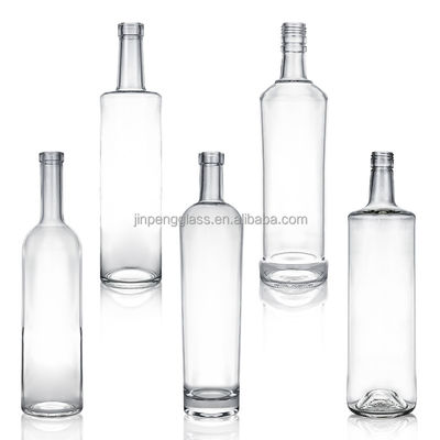 Material de base de vidrio 12 oz de agua de bebida de alta piedra botella de vidrio de cerveza con tapa de aluminio