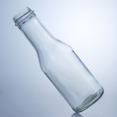 Botella de cristal de sílex para jugo de leche ensalada salsa de chile ketchup 300 ml 500 ml 700 ml