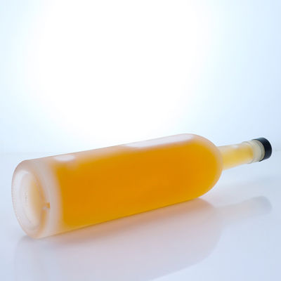 Material de base de vidrio 12 oz de agua de bebida de alta piedra botella de vidrio de cerveza con tapa de aluminio