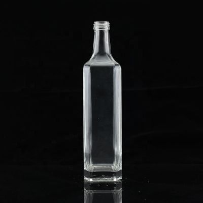 300ml Botella de vidrio de aceite de cocina de forma delgada vacía personalizada para uso industrial