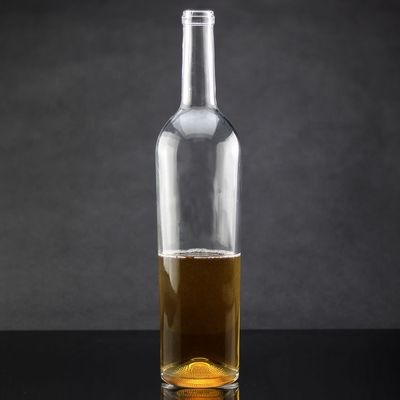 Botellas de embalaje de aceite de oliva de cuello de vidrio con diseño poligonal y cierre de tapa de corcho