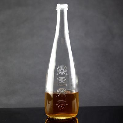 Botellas de embalaje de aceite de oliva de cuello de vidrio con diseño poligonal y cierre de tapa de corcho