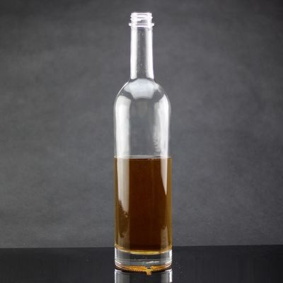 Botellas de embalaje de aceite de oliva de cuello de vidrio con diseño poligonal y cierre de tapa de corcho