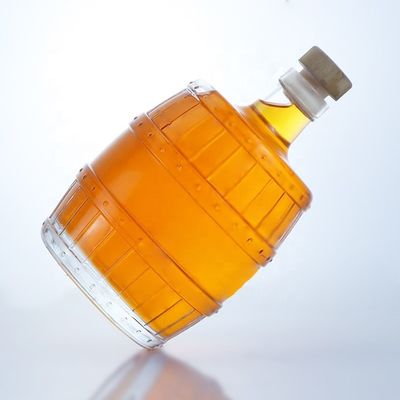 Botella de vidrio con forma especial de 700 ml 750 ml para Whiskey Tequila Brandy Rum Gin Collar de vidrio