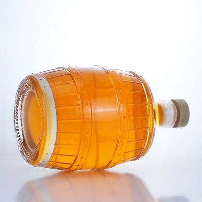 Botella de vidrio con forma especial de 700 ml 750 ml para Whiskey Tequila Brandy Rum Gin Collar de vidrio