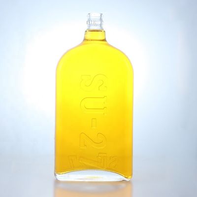 Botella de vidrio de piedra súper de 750 ml para ginebra, vodka, tequila y ron