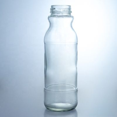 Botella de vidrio para ensalada con tapa metálica y diseño transparente 100ML200ml 250ml 500ml 1 elevador