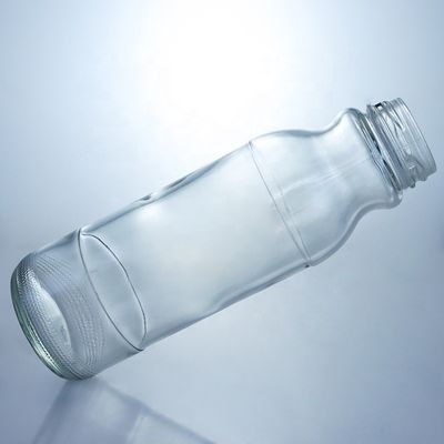 Botella de vidrio para ensalada con tapa metálica y diseño transparente 100ML200ml 250ml 500ml 1 elevador