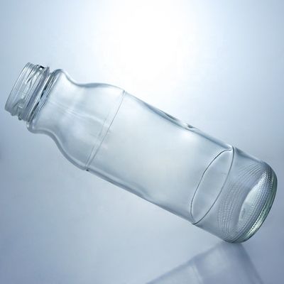 Botella de vidrio para ensalada con tapa metálica y diseño transparente 100ML200ml 250ml 500ml 1 elevador