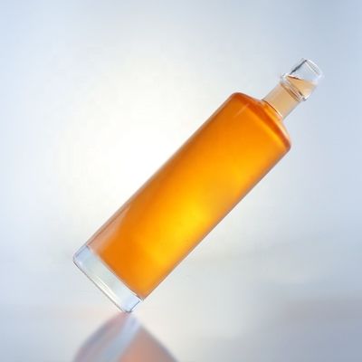Botellas de vidrio para bebidas chinas de 750 ml de tipo de sellado de corcho extra de sílex para vodka