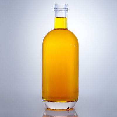 Botella de vidrio de 375 ml 500 ml 700 ml 750 ml 1000 ml para licor con corcho y tapa de tornillo