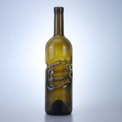 500 ml 750 ml limpio Flint Gin Rum Champagne Tequila Liquor Botella de vidrio con corcho