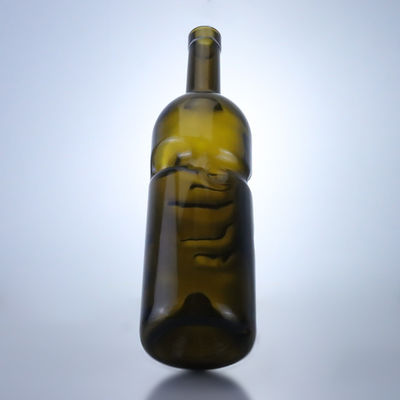 500 ml 750 ml limpio Flint Gin Rum Champagne Tequila Liquor Botella de vidrio con corcho