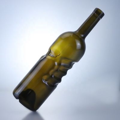 500 ml 750 ml limpio Flint Gin Rum Champagne Tequila Liquor Botella de vidrio con corcho