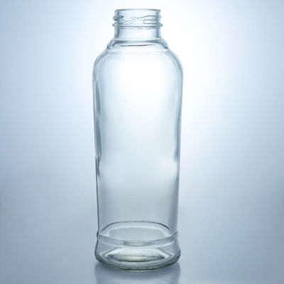 Botellas cilíndricas de vidrio de 420 ml con tapa de corcho y forma cilíndrica