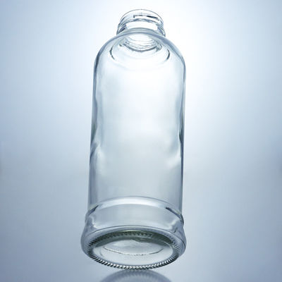 Botellas cilíndricas de vidrio de 420 ml con tapa de corcho y forma cilíndrica