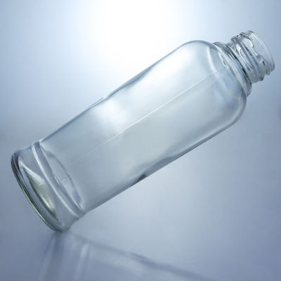 Botellas cilíndricas de vidrio de 420 ml con tapa de corcho y forma cilíndrica