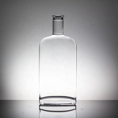 800ml 1000ml 3000ml Botella de vidrio de whisky de gran capacidad redonda 500ml botella de agua de vidrio cuadrado