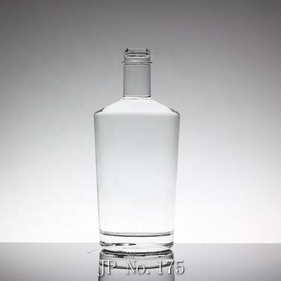 800ml 1000ml 3000ml Botella de vidrio de whisky de gran capacidad redonda 500ml botella de agua de vidrio cuadrado