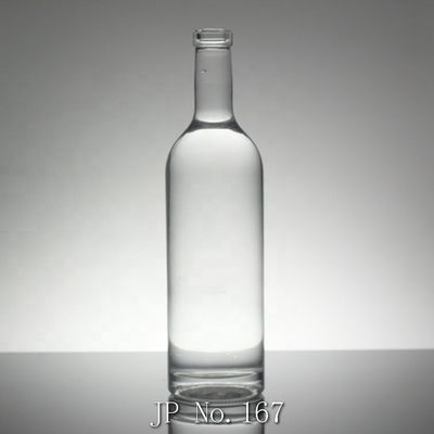 800ml 1000ml 3000ml Botella de vidrio de whisky de gran capacidad redonda 500ml botella de agua de vidrio cuadrado