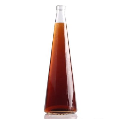 Botella cónica de 75cl Erlenmeyer Botella de vidrio de fondo delgado construida para tequila
