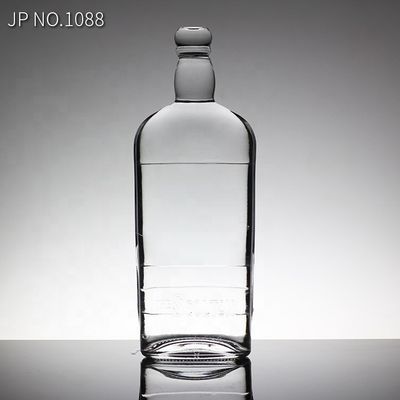 800ml 1000ml 3000ml Botella de vidrio de whisky de gran capacidad redonda 500ml botella de agua de vidrio cuadrado