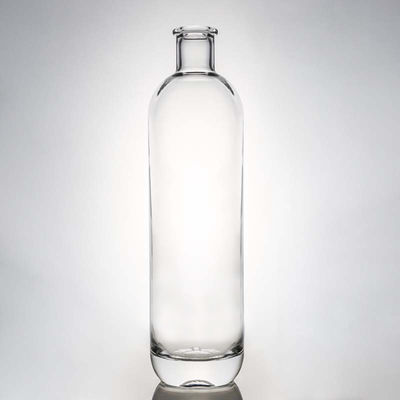 Material base Vidrio personalizado 500 ml 700 ml 750 ml Super Flint Botella de vidrio transparente redonda