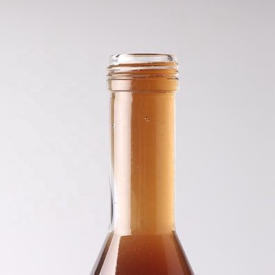 Material del cuerpo Vidrio artesanal Botella transparente de vidrio transparente Botella de licor