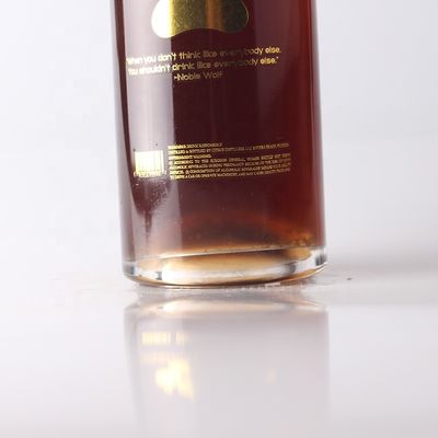 Material del cuerpo Vidrio artesanal Botella transparente de vidrio transparente Botella de licor