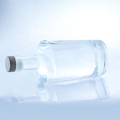 Material de collar Vidrio 750 ml Botellas de vidrio de forma torcida para transparencia o personalizado