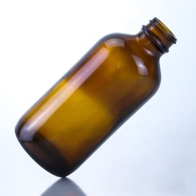 Botella de cerveza de vidrio vacía de 350 ml con pantalla de seda con tapa de corona y estampado en caliente Diseño único