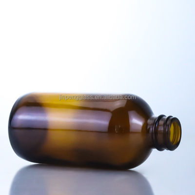 Botella de cerveza de vidrio vacía de 350 ml con pantalla de seda con tapa de corona y estampado en caliente Diseño único