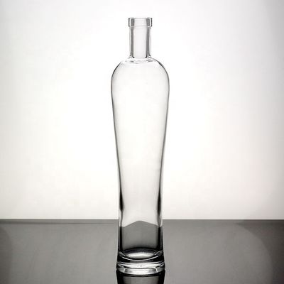 Impresión en pantalla Distintivo Alto Botella delgada de vidrio largo Botella de vodka 500ml 750ml