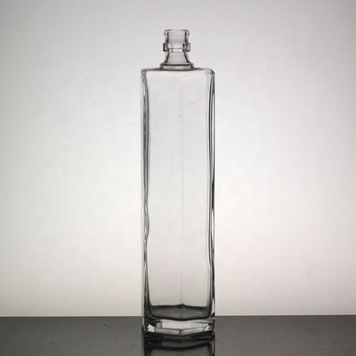 Impresión en pantalla Distintivo Alto Botella delgada de vidrio largo Botella de vodka 500ml 750ml