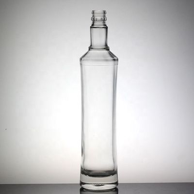 Impresión en pantalla Distintivo Alto Botella delgada de vidrio largo Botella de vodka 500ml 750ml