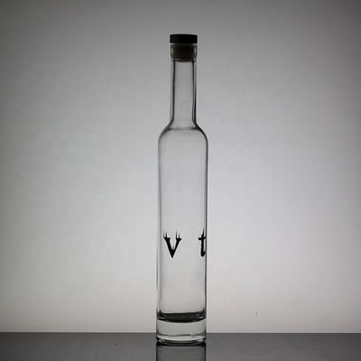 Impresión en pantalla Distintivo Alto Botella delgada de vidrio largo Botella de vodka 500ml 750ml