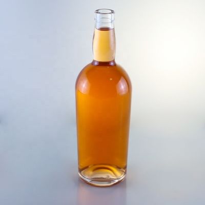 Collar de vidrio 750 ml 700 ml Botella redonda para la venta de bebidas