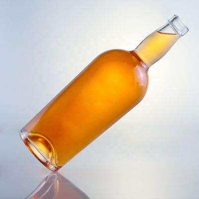 Collar de vidrio 750 ml 700 ml Botella redonda para la venta de bebidas
