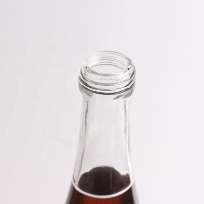 Color de la botella Vidrio Super Flint de 750 ml de vidrio de jugo con tapa de aluminio