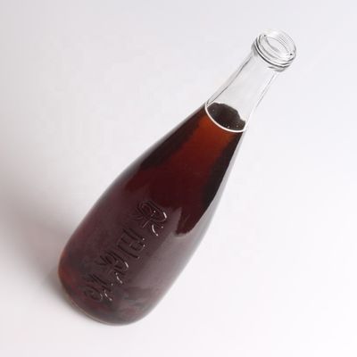 Color de la botella Vidrio Super Flint de 750 ml de vidrio de jugo con tapa de aluminio