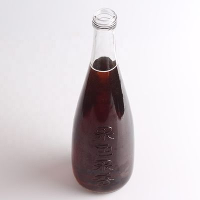 Color de la botella Vidrio Super Flint de 750 ml de vidrio de jugo con tapa de aluminio